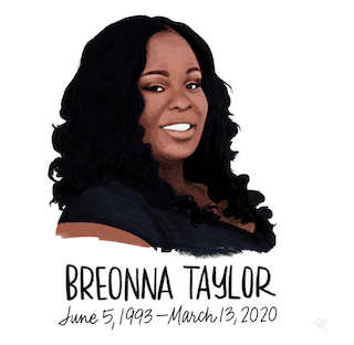 graphic of Breonna Taylor with birthdate of June 5, 1993