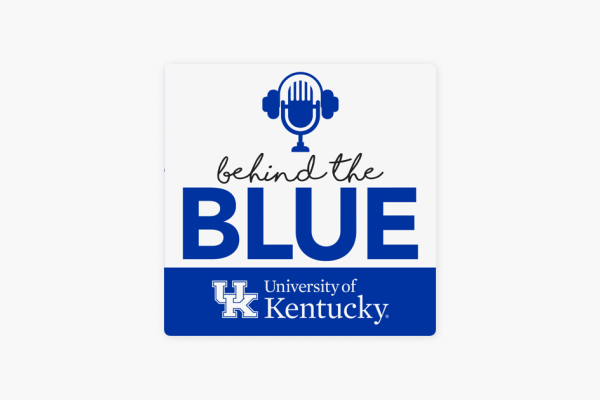 Logo for Behind the Blue Podcast