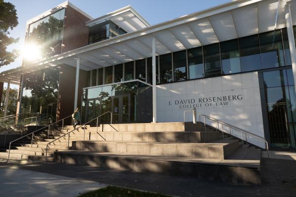 Image of the front of J. David Rosenberg College of Law