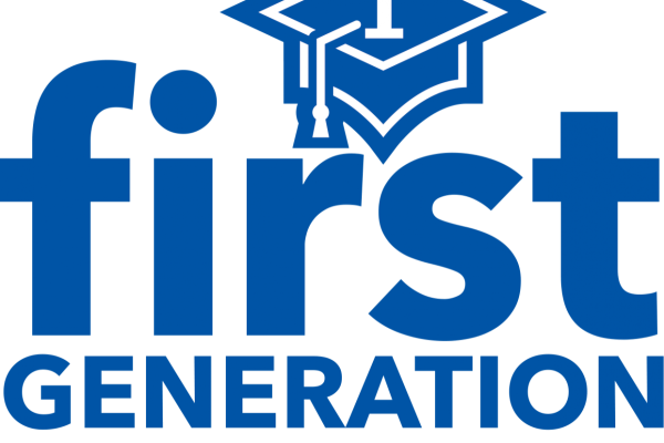 Logo reading First Generation University of Kentucky with blue graduation cap and the number one on cap