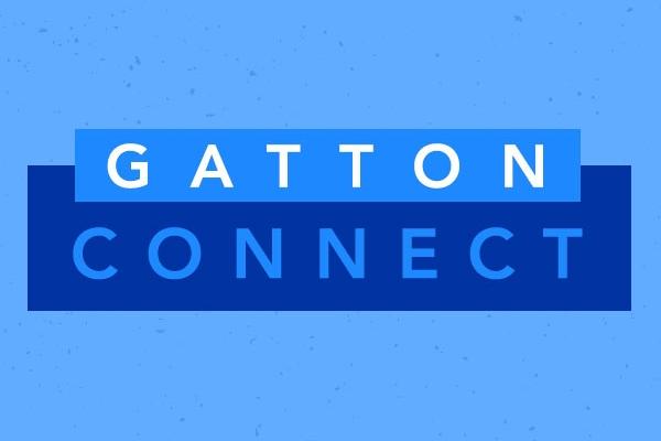 image reading Gatton Connect in blue and white writing against blue background