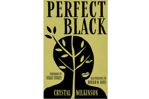 green book cover with black text reading Perfect Black by Crystal Wilkinson