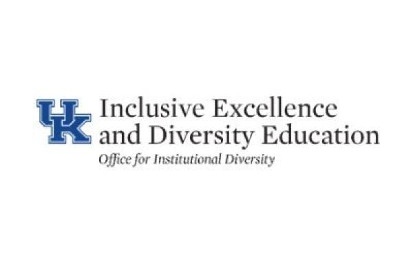 White background with UK logo and black words reading Inclusive Excellence and Diversity Education
