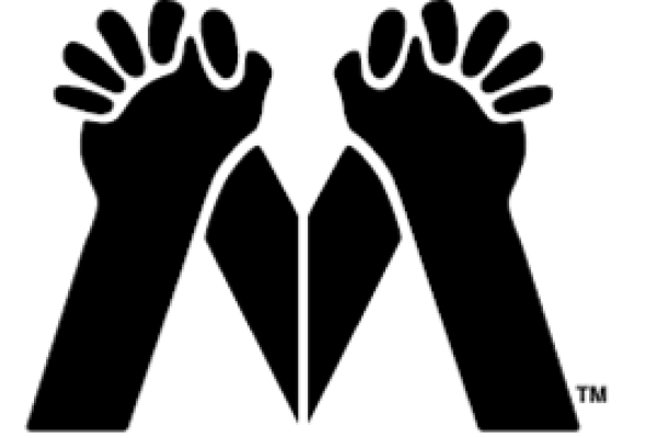 MANRRS logo of cartoon hands and arms grasping to make the letter M