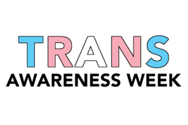 Word Trans in light pink, light blue and white with Awareness Week