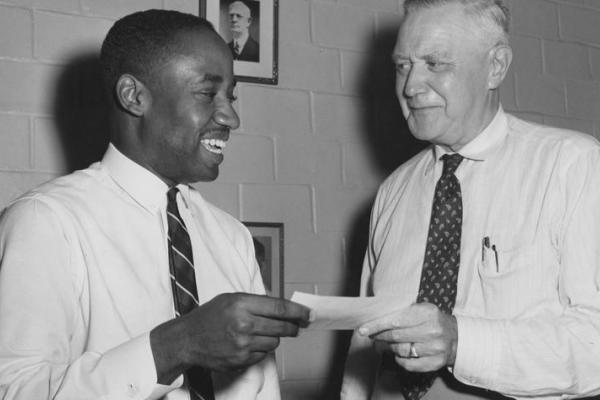 1964 photo of first Black graduate from UK College of Medicine